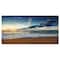 Designart - Sunrise and Glowing Waves in Ocean - Seascape Canvas Art Print